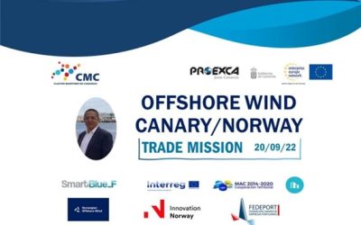 El Clúster Marítimo de Canarias busca sinergias con Noruega para la eólica marina bajo el marco del piloto de internacionalización de SMARTBLUE_F